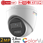 HIKVISION (DS-2CD1327G2H-LIUF) 2MP 2.8MM SESLİ SD KART IP67 COLORVU SMART HYBRID LIGHT IP DOME 30MT