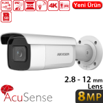 HIKVISION (DS-2CD2683G2-IZS) 8MP 2.8-12MM IP67 ACUSENSE 120DB WDR 256GB SD BULLET KAMERA 60MT