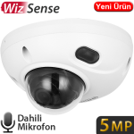 DAHUA (IPC-HDBW3541F-AS) 5MP 1/2,7 2,8MM FISHEYE STARLİTE WİZ SENSE GENİŞ AÇI SESLİ DOME IP KAM.30MT