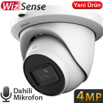 DAHUA (IPC-HDW2441TM-S) 4MP 2,8MM STARLİTE WİZ SENSE IP67 POE METAL SD SESLİ DOME IP KAM.30MT