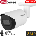DAHUA (IPC-HFW2241S-S) 2MP 3,6MM STARLİTE WİZ SENSE IP67 IK10 POE METAL SD BULLET SESLI IP KAM. 30MT