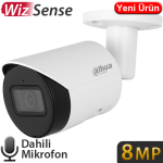 DAHUA (IPC-HFW2841S-S) 8MP 3,6MM STARLİTE WİZ SENSE IP67 IK10 METAL SD SESLİ BULLET IP KAMERA 30MT