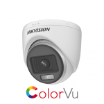 HIKVISION (DS-2CE70DF0T-PF) 2MP 2.8MM GECE GÖR.1080P HD-TVI COLORVU PLASTİK DOME-20MT.KAMERA