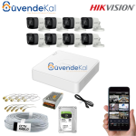 Hikvision 8 Kameralı 1080p Hazır Tak Çalıştır Set