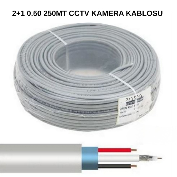 2+1 0.50 Cctv Kablo (250 MT.)